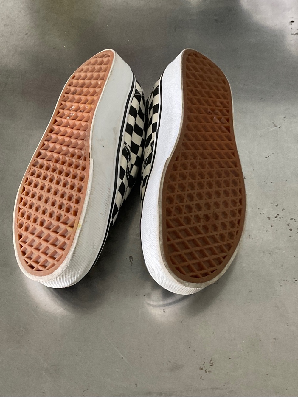 Vans Black & White Checkerboard Slip-On Sneakers - Picture 4 of 6